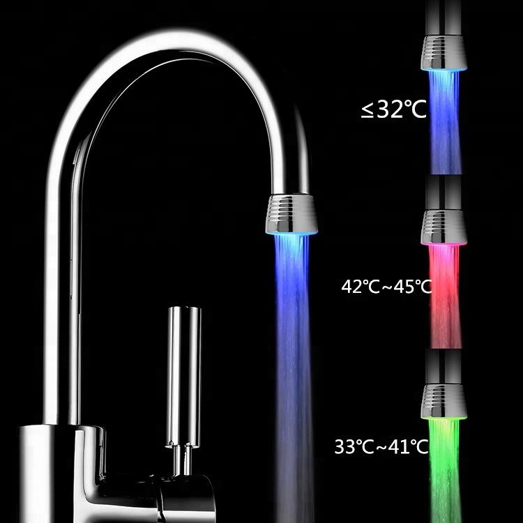 Smart colorful lighting water basin high pressure driving led faucet