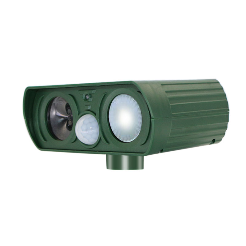 Hot sale eco-friendly waterproof ultrasonic house garden inserted solar cat repller