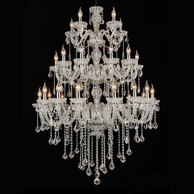 Zhongshan Art Deco Baccarat Rectangular Bedroom Chain Chandelier