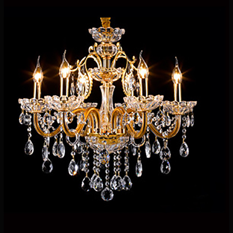 Vintage Loft Clear Crystal Ceiling Light Base Plate Chandelier