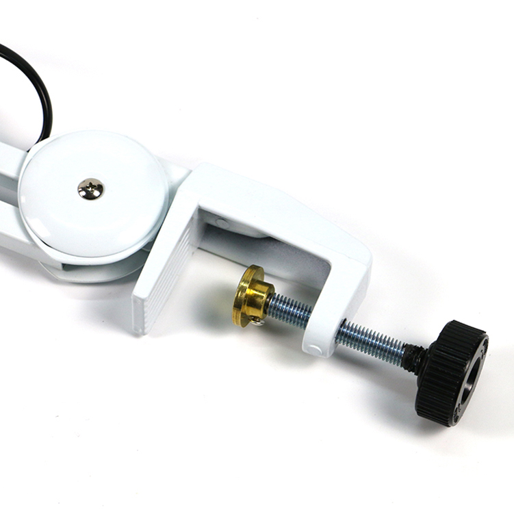 Portable table clamp 4x 6x 10x 15x 20x 30x diopter magnifying lamp for skin testing with cool light square glass