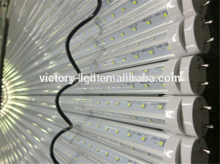 UL 8 footers integrated led t8 v shape tube lights