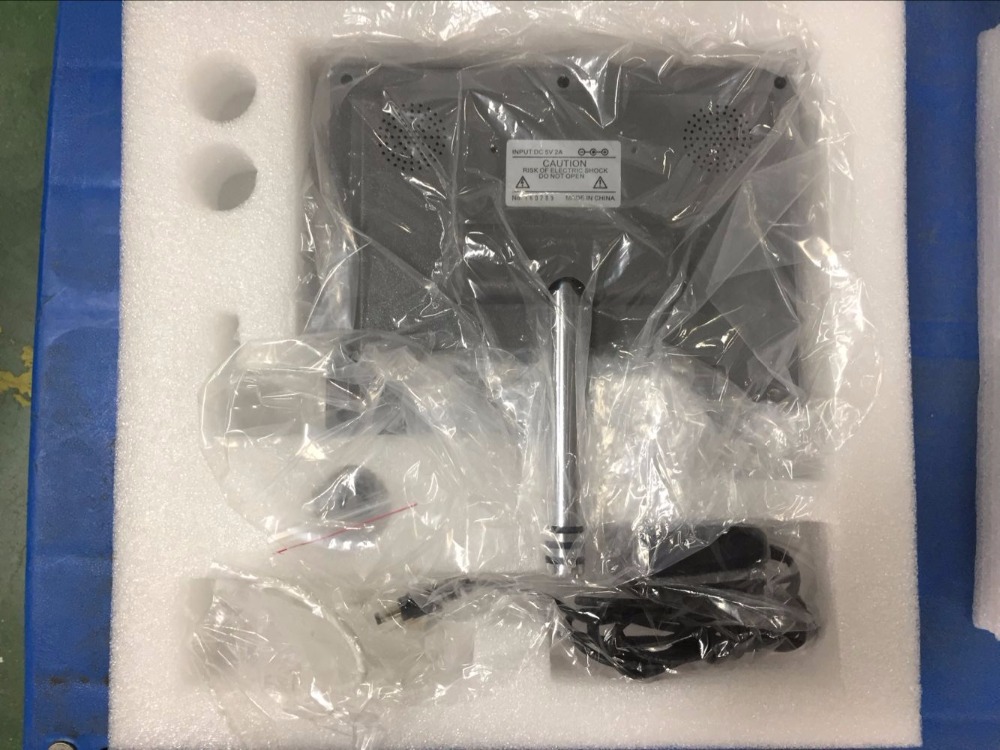 Electric digital binocular microscope with big touch screen