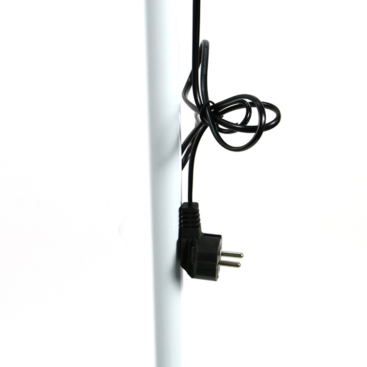 Cold White Light 5X Magnified Mirror LED Glass Adjustable Salon Beauty Facial Makeup Rolling Wheels Floor Magnifying Lamp