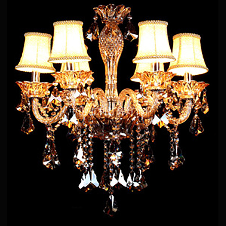 Oriental Rain Drop Quartz Hotel Hanging Glass Balls Chandelier