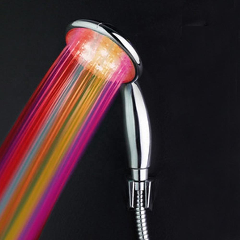 Bathroom Smart LED lighting Automatic change Shower head