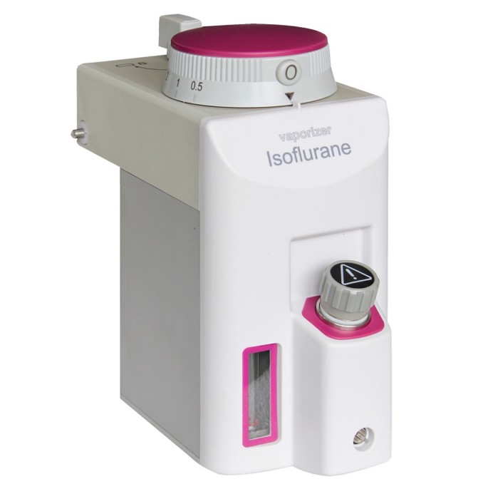 Portable veterinary anesthesia machine with ventilator