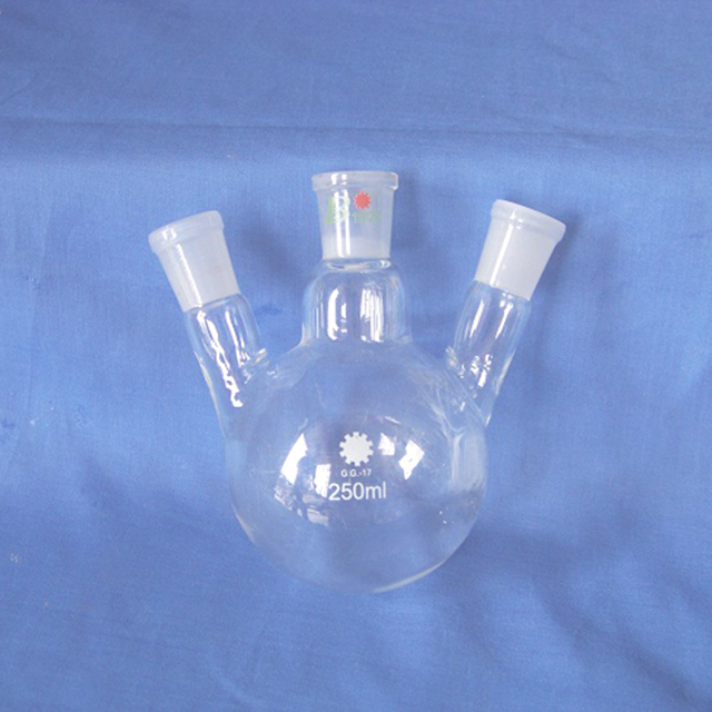 Laboratory Glassware Glass Boiling Flask with Three Necks