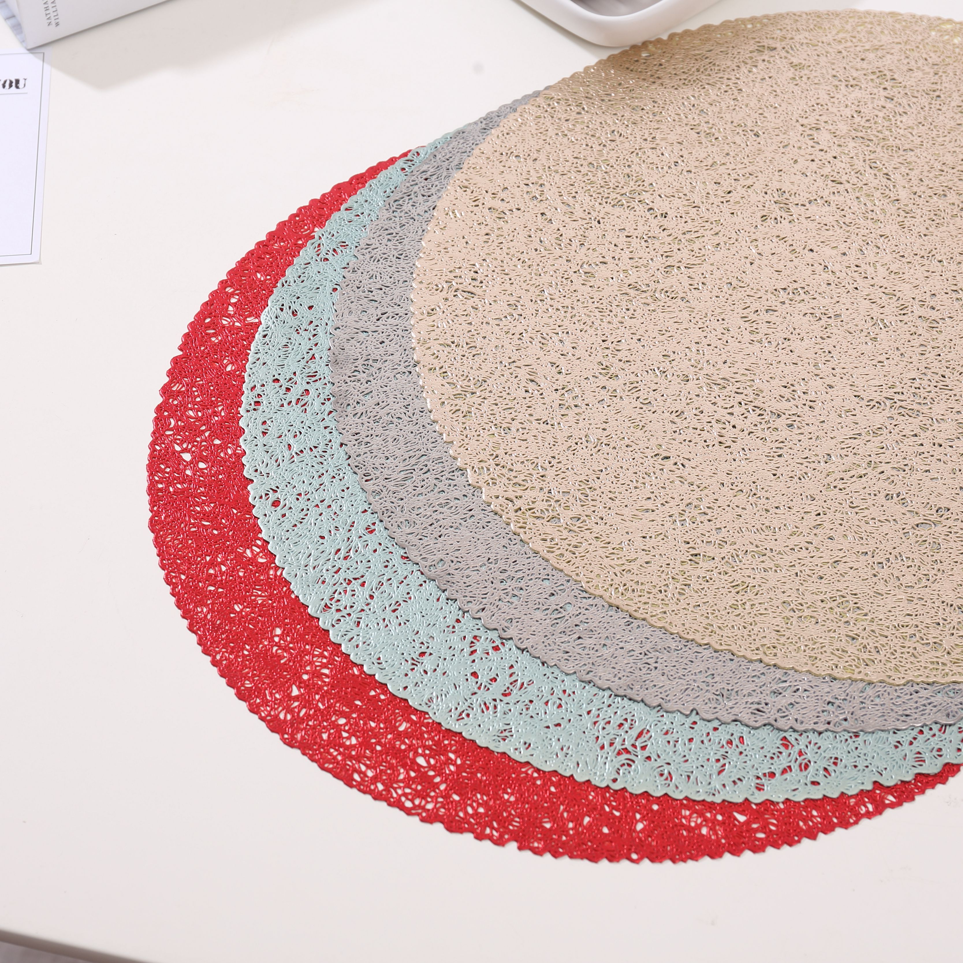 Tabletex Free Sample cheap plastic eco-friendly hotsale water proof oil proof PVC  placemats