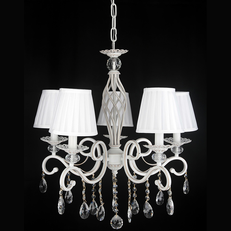 Dinning Room Church Iron 5 Light Tube Chandelier Standing