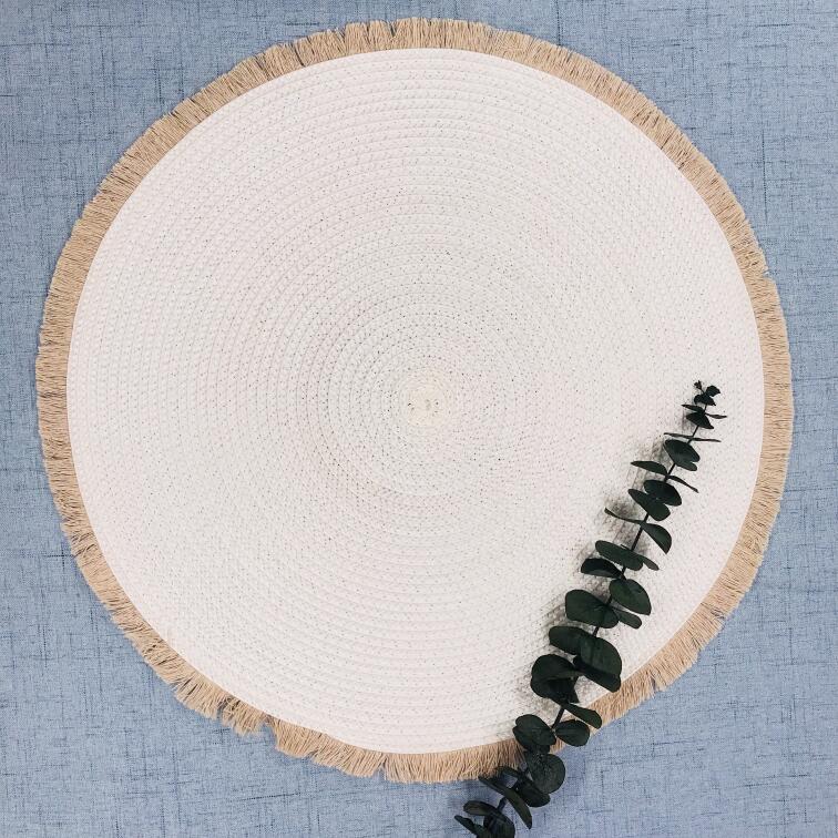 Tabletex Eco-Friendly plastic pp round woven placemat