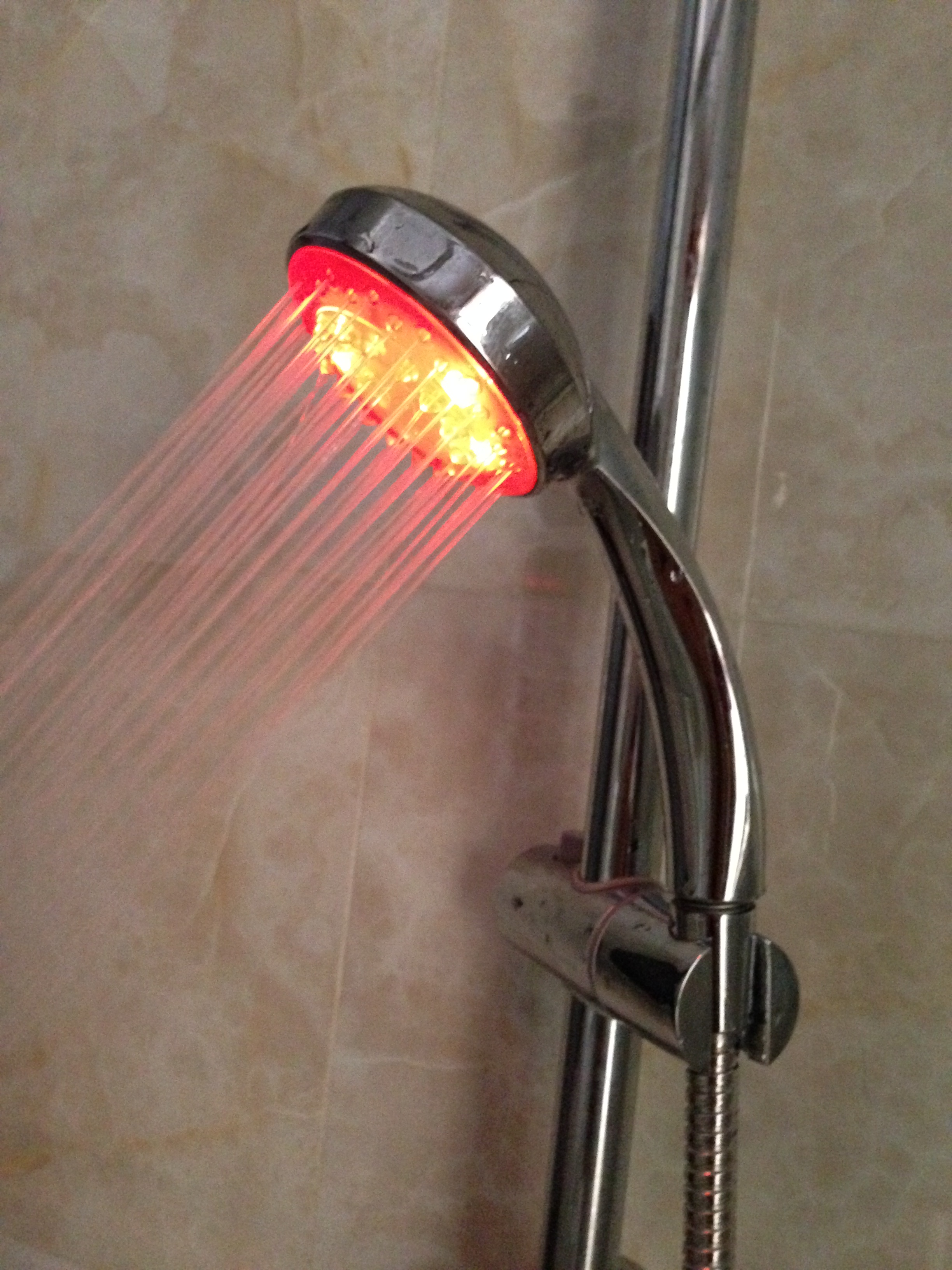 Smart bathroom automatic sensor water pressure driving smart led shower head