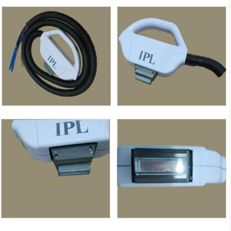 High performance and cost IPL handle with sapphire crystal