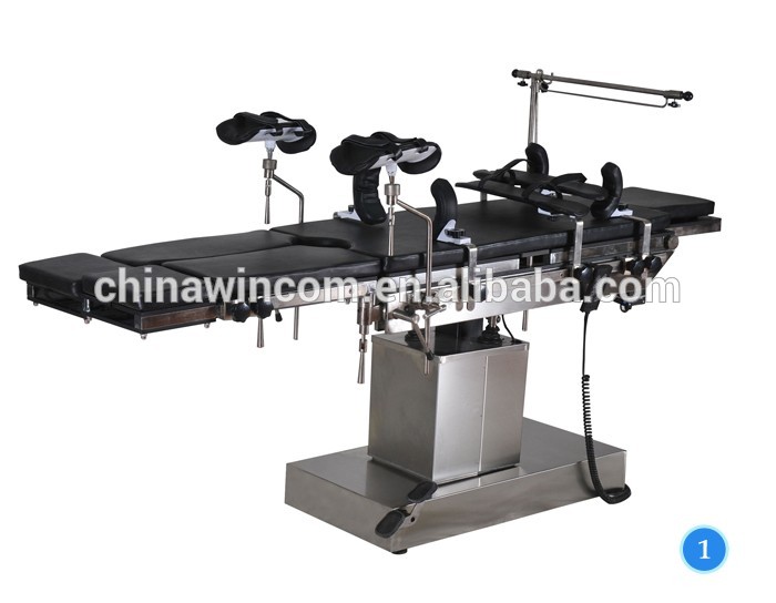 Stainless Steel Finish Hydraulic Operation Table for Hospital Use