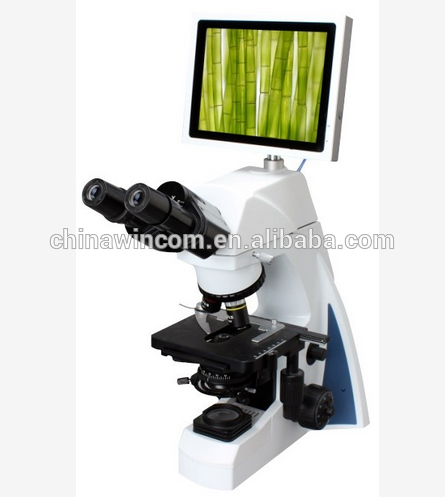 High quality digital binocular 8inch TFT touching lcd screen microscope lab