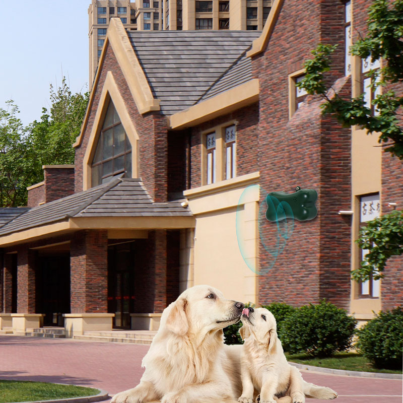 Outdoor Eco-friendly Bone Shape Ultrasonic Dog Repeller Anti Dog Barking Device