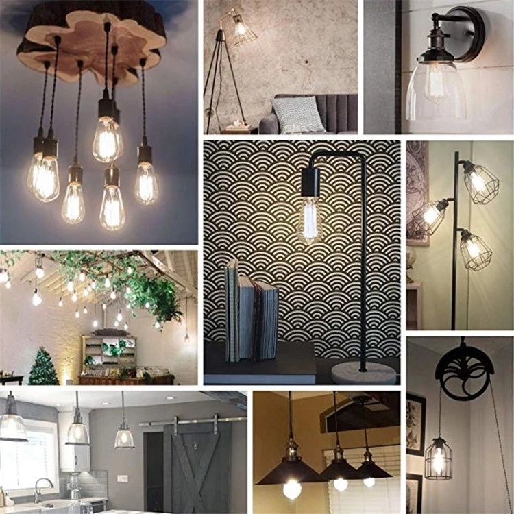 Smart / RGB/Wifi ST64 LED vintage carton filament bulb 8W CE/ROHS/ERP