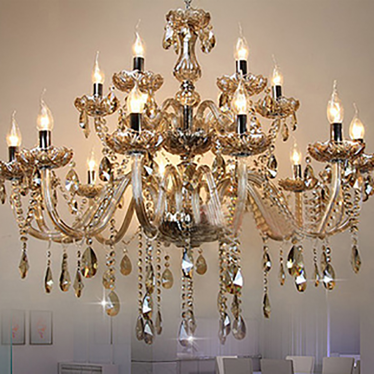 Zhongshan Hotel Restaurant Chandelier Lighting For Hotel Foyer