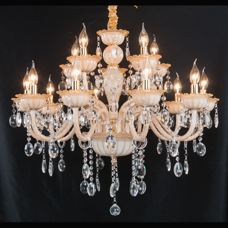 Crystal Shopping Mall Glass Ball Brass Lamp Crystal