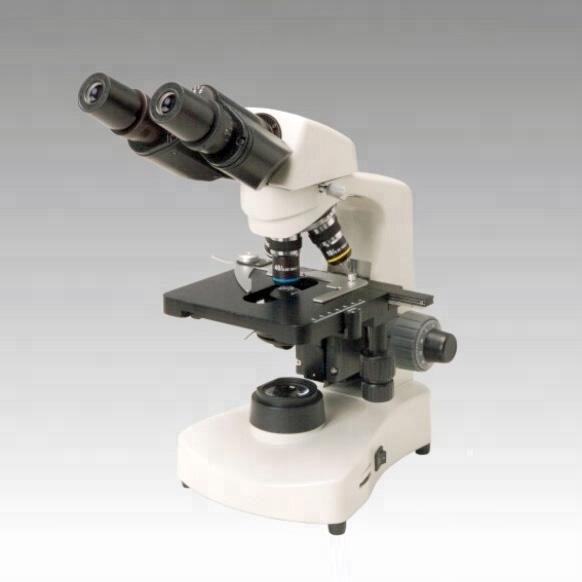 Double layer mechanical stage binocular compound microscope light N-117M