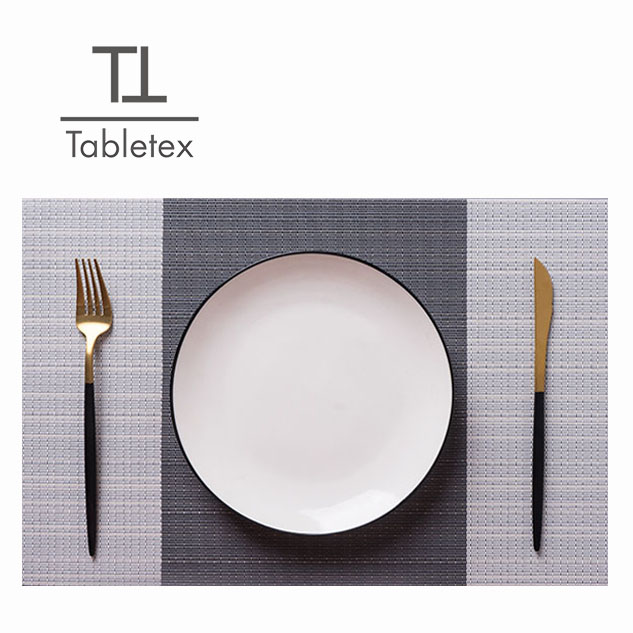 Tabletex PVC anti slip mat new design dinner set cheap handmade jacquard kitchen table mat
