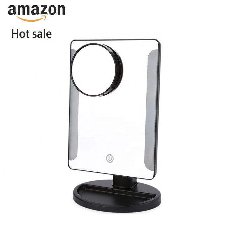 2018 Amazon Hot Sale Hollywood Style Professional Tabletop Lighted Vanity Makeup Cosmetic Mirror with Dimmable 36 Leds