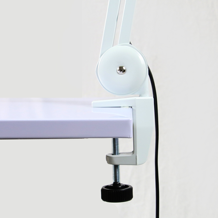 LED magnifier desktop led magnifying clip lamp