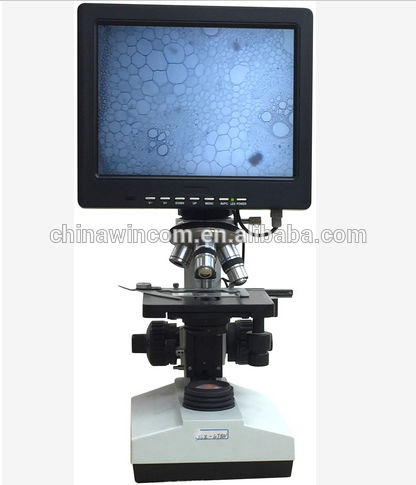 lab sliding trinocular 10inch screen lcd digital microscope without eyepiece head