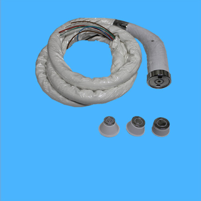 RF face lifting and wrinkle removal handle for skin care machine