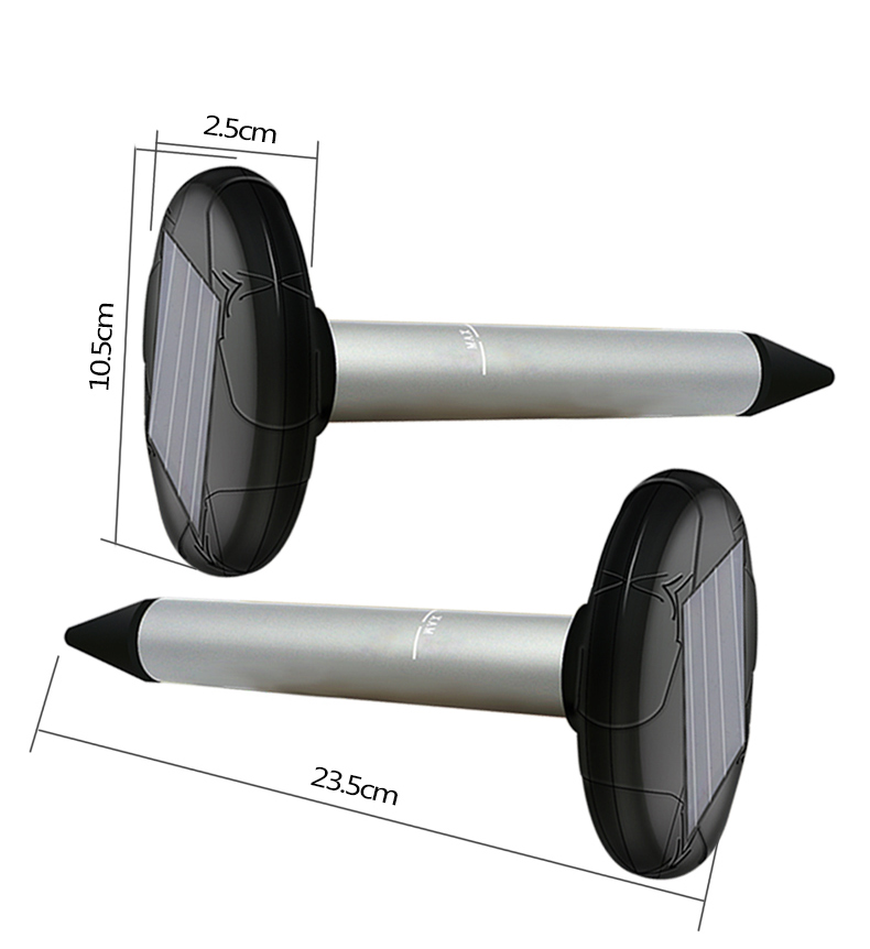 RC-522A Newest Product Solar Powered Sonic Vibration Snake Repeller with LED Light