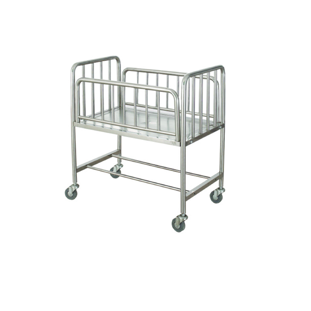 Hopital Stainless Steel Infant Baby Crib