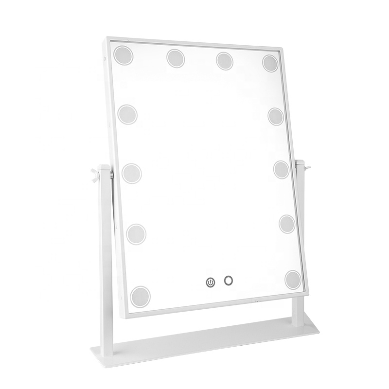 Popular Acrylic Makeup Mirror LED Vanity Cosmetic Mirror LED Light with 12pcs lights