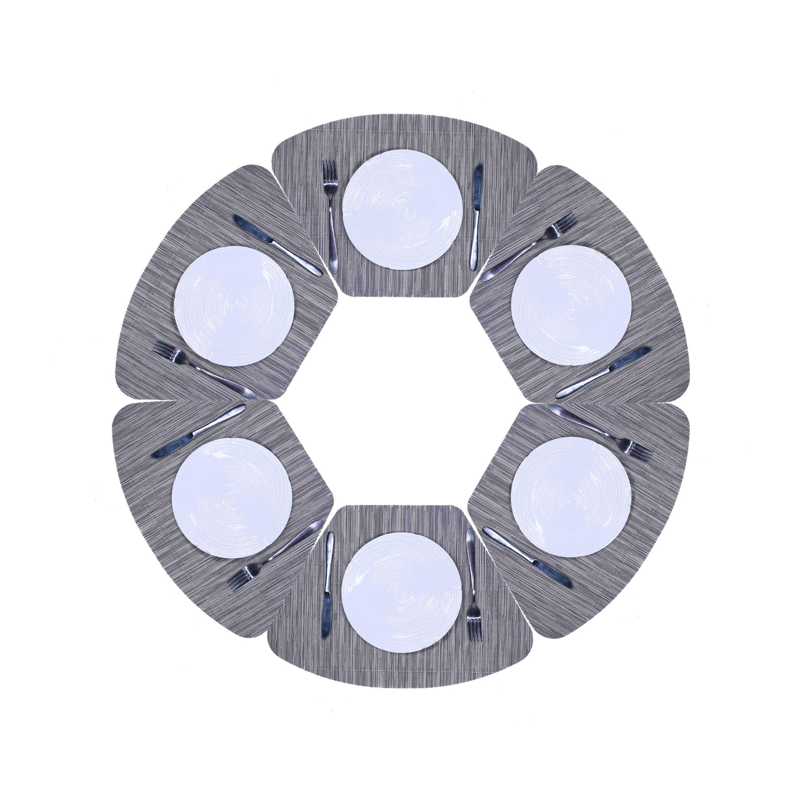 Tabletex Cheap hot sale simple anti slip new product kitchen lunch pvc placemat new design dinner set wholesale table mat