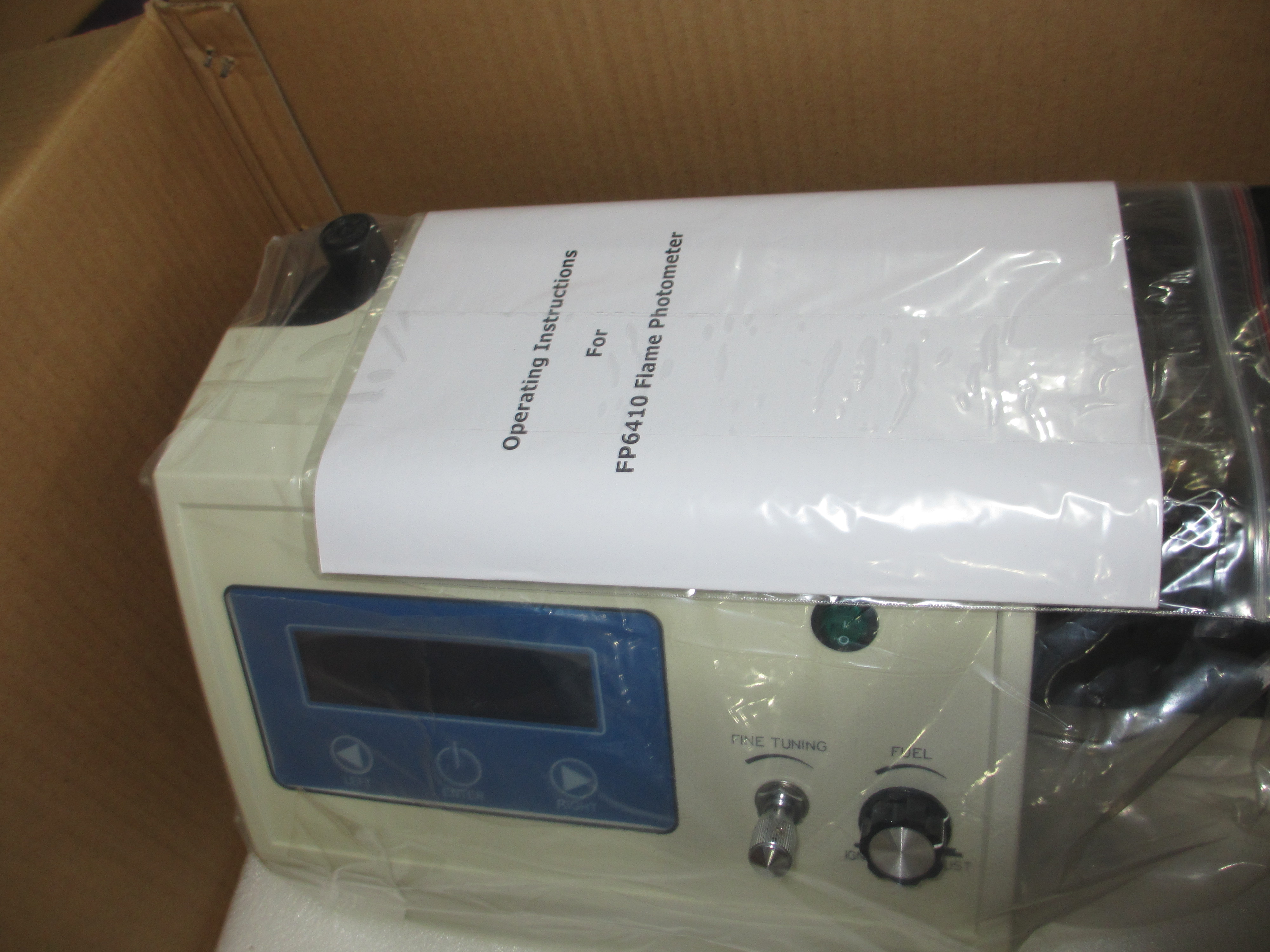 Auto Digital Lab Burning Gas Flame Photometer for K Na FP6410