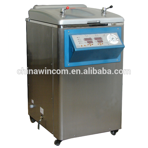 High quality 50l/75l vertical high pressure autoclave steam sterilization