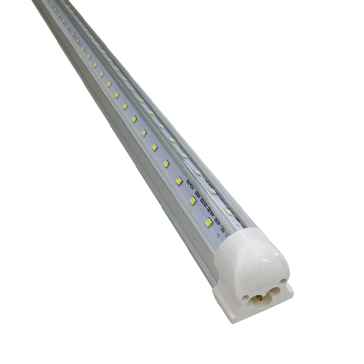 V shape 5FT 6FT 8FT single pin LED tube lights double side LED cooler lights AC85-265V