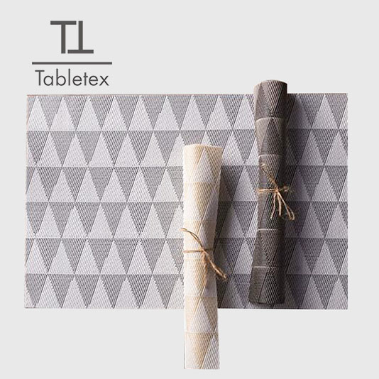 Tabletex PVC placemats anti slip mat new design dinner set wholesale placemat jacquard kitchen table mat