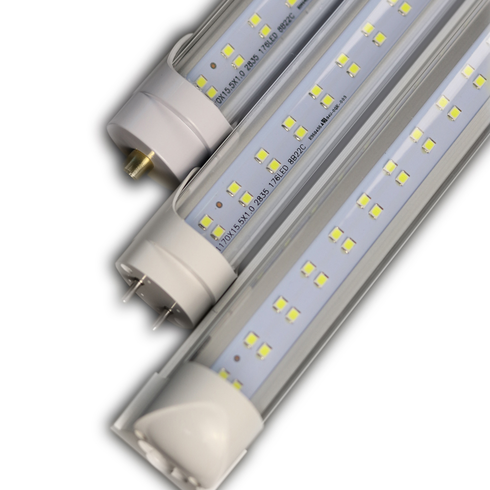 Brand New T8 Led Tube Lights 9W 13W 22W 44W 60W 8FT 1.2m-2.4m 4ft-8ft Single/Double row led tube integrated