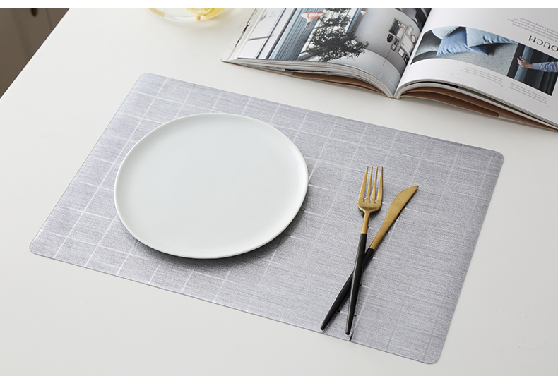 Tabletex hot sale PVC metallic lunch mat wholesale placemats environmentally anti slip mat easy to clean kitchen mat