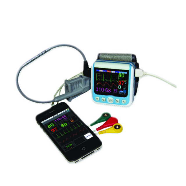 2.4 in display-3 leads ecg-Wrist Patient Monitor