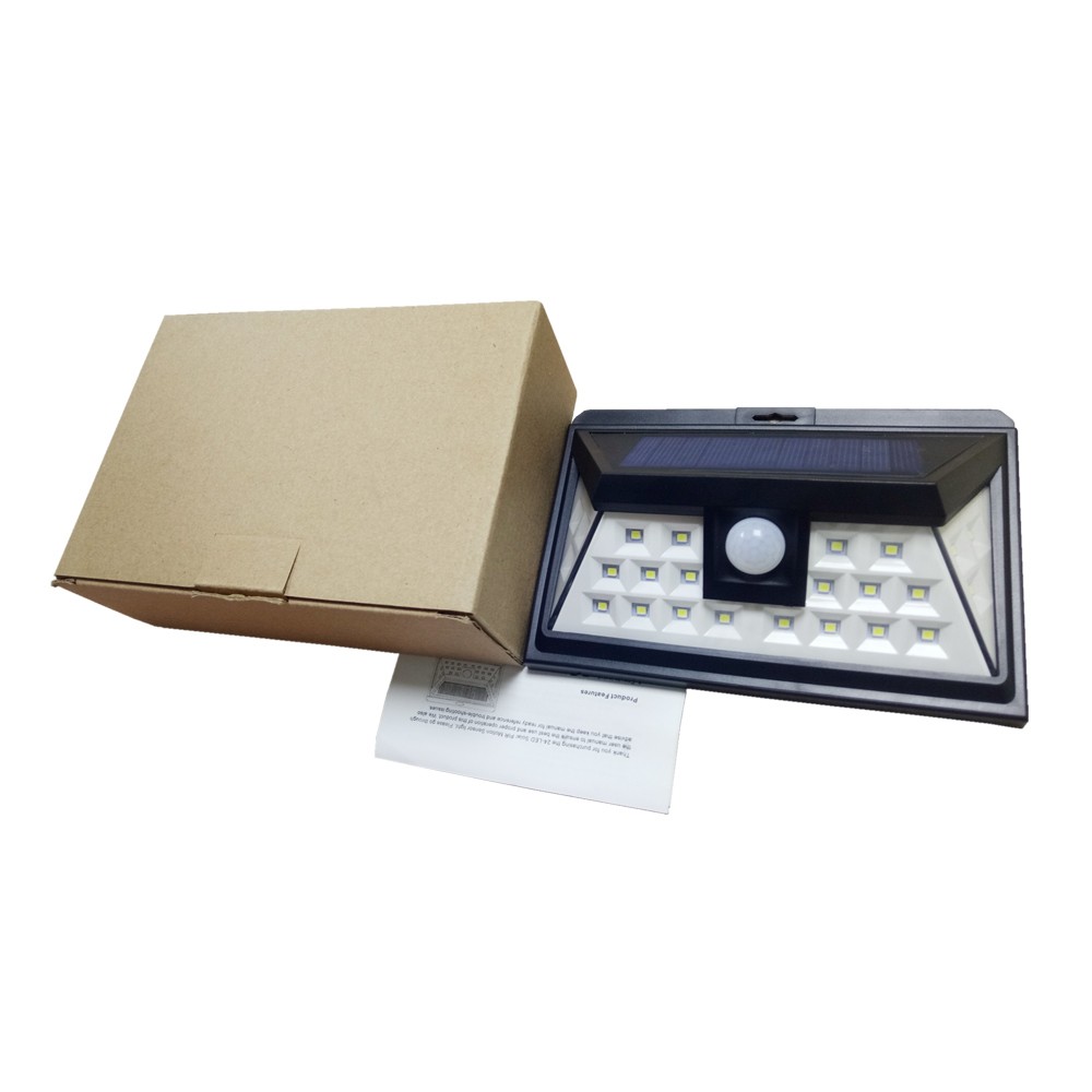 House outdoor wall 24 LED automatic solar led sensor wireless light