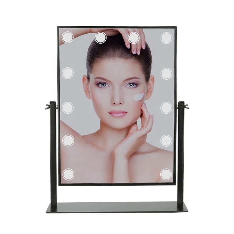 Best Popular Multifunction Makeup Mirror with Adjustable Brightness Lights Dual Switch Yellow  White Light to Switch