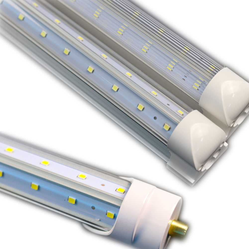 New FA8 39W 6FT 6 feet 1.8M V-Shape both sides Light T8 LED Tube For cooler door LED fluorescent lights AC85-265V CE