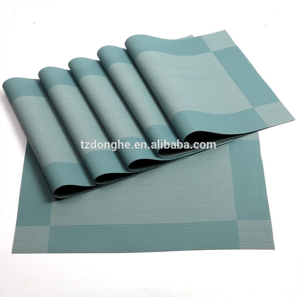 Tabletex Crossweave Woven Vinyl Non-slip Insulation Placemat plastic Washable Table Mats
