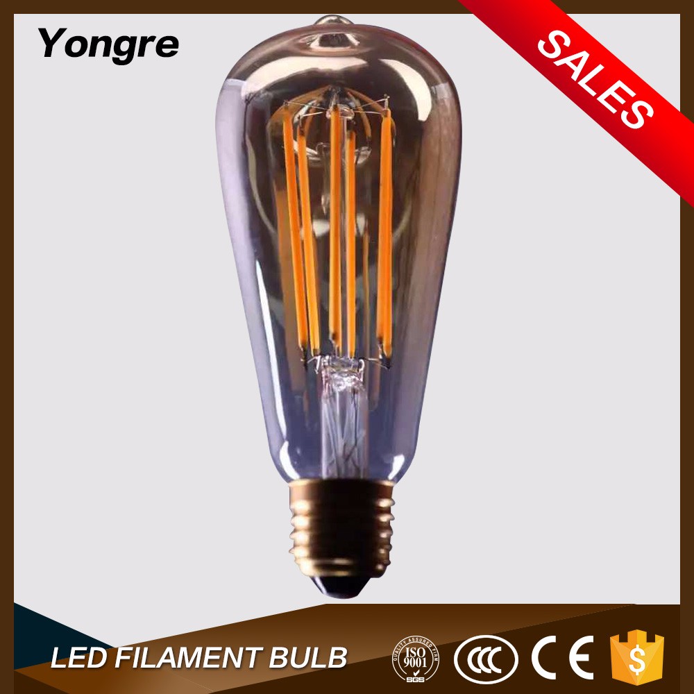 Edison lighting e27 110 volt led filament bulbs 2700k 3000k