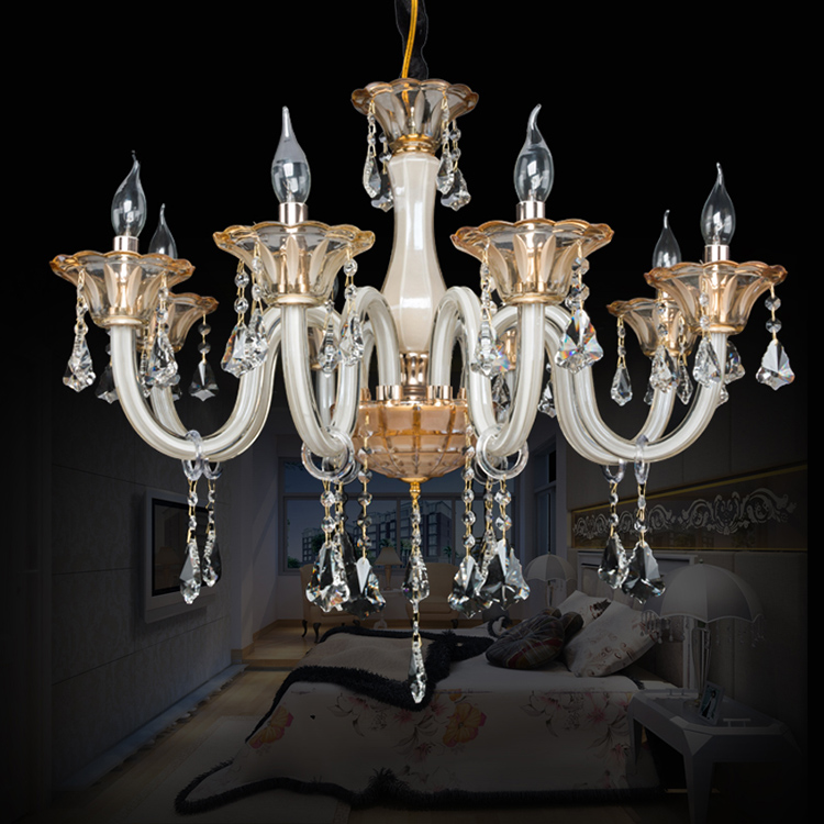 Indoor Raindrop Water Drop Line Of Glass Small Crystal Chandelier