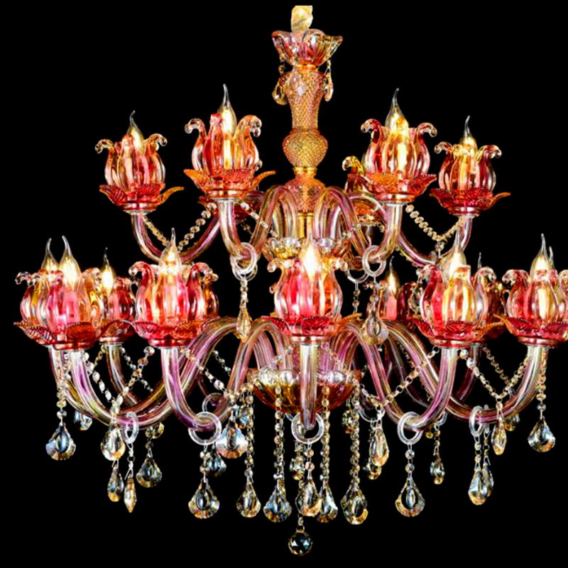 New Arrival Brilliant Crystal Hanging Candle Chandeliers