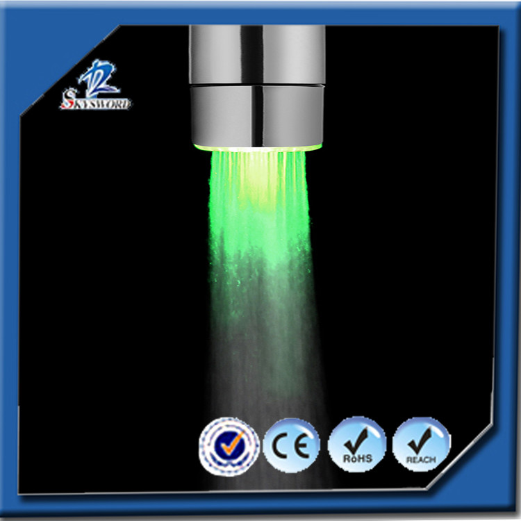 RGB 3 Colors Changing Supply Instant Water Tap No Electr Faucet