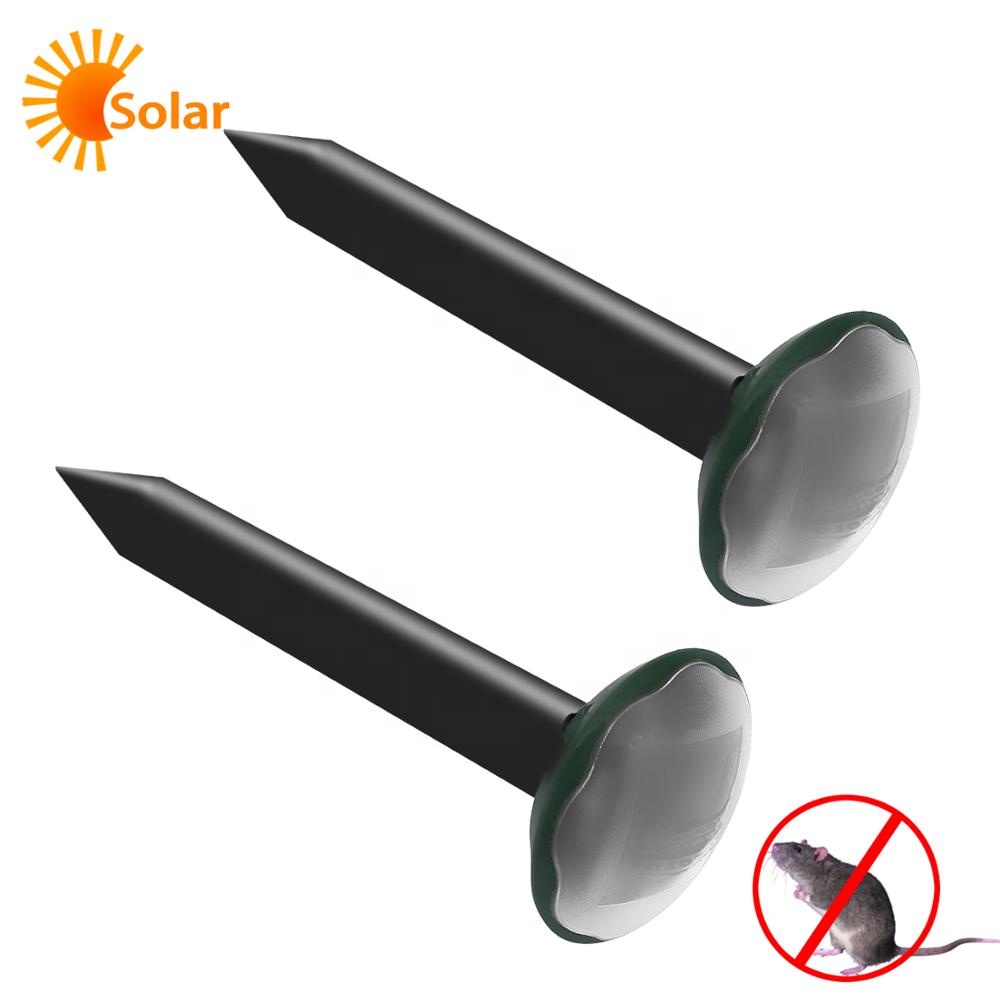 Newest Solar Powered Sonic Vibration Animal Repeller Mole Rat Rodent Repellent