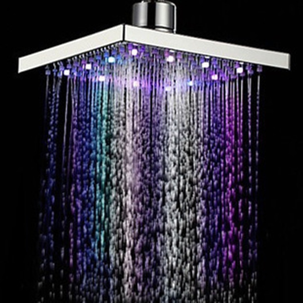 Shower Head With Light 7 Colors Change No Need Battery No Electricity